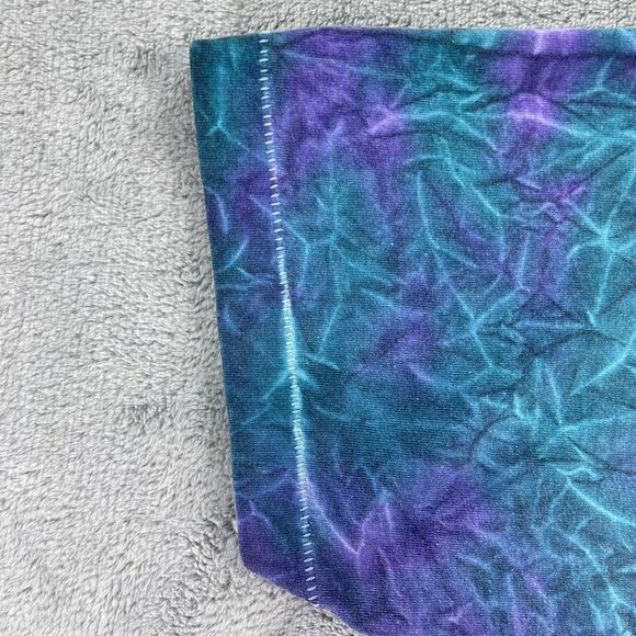 Vintage Fruit of the Loom T Shirt Mens Large Purple Blue Tie Dye Single Stitch - Picture 5 of 11